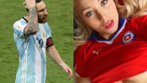 Lionel Messi fue retado po la modelo chilena Daniella Chávez.