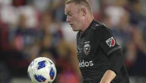 Wayne Rooney en uno de sus encuentros con el DC United.