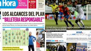 El calor de San Pedro Sula, el 11 de La Roja y el reto del gol, es parte de lo que destaca la prensa chilena este martes previo al juego ante la Selección Nacional de Honduras.