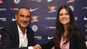 Maurizio Sarri es nuevo técnico del Chelsea; viene de dirigir al Napoli de Italia.