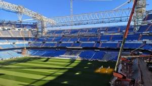 Los trabajos del Santiago Bernabéu han avanzado de manera increíble, pero aún queda mucho para terminar.