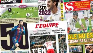 Messi siguen llevándose los reflectores en las portadas en los diarios deportivos; Real Madrid busca amarrar a Isco por 5 años más.