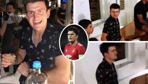 Maguire, detenido en Mykonos, una isla de Grecia, por una pelea, así fue captado el capitán del Manchester United en tremendo escándalo.