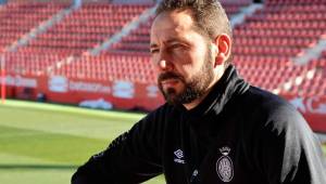 Pablo Machín, entrenador del Girona, no quiere que su equipo se relaje ya que en la próxima campaña quiere jugar Europa League. Foto archivo DIEZ
