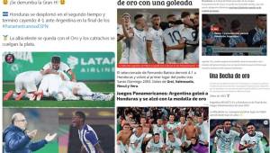 La selección de Honduras cayó ante Argentina en la final de los juegos Panamericanos y así reaccionó la prensa internacional tras el partido.