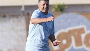El entrenador del Motagua, Diego Vázquez, habló del empate sin goles frente a Real de Minas en Danlí. Fotos Ronal Aceituno