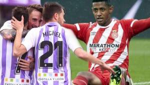 Real Valladolid y el Girona del 'Choco' Lozano se pelean en el fútbol de España para continuar en la primera división.