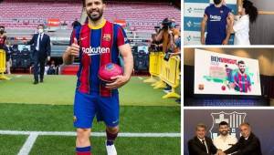 Así fue el primer día del 'Kun' Agüero como nuevo jugador del FC Barcelona. Pruebas médicas, firmó contrato y fue presentado en el Camp Nou sin aficionados.