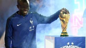 Kanté levantó la Copa del Mundo con Francia en el Mundial de Rusia 2018.