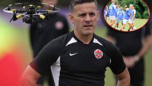 El entrenador de Canadá, John Herdman, responde ante señalamientos sobre supuesto espionaje a Honduras tras aparición de drone durante el entrenamiento de la Bicolor.