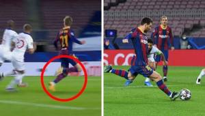 Así fue el gol de penal de Lionel Messi en el Barcelona-PSG.