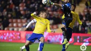 Antony 'Choco' Lozano sumó uno minutos en el empate del Cádiz. Foto cortesía.