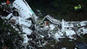 Así ha quedado el avión Lamia que se estrelló en Colombia con 77 personas a bordo.