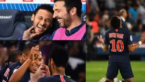 Tremenda fiesta la del PSG que hoy celebró su octavo título en la Liga de Francias tras el triunfo sobre el Mónaco, donde Neymar regresó tras tres meses de lesión.