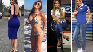 La guapa salvadoreña Zully Rodríguez, es presentadora de televisión y modelo en su país y hoy estará alentando a su selección que juega contra Honduras.