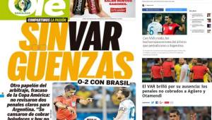 Los periódicos del país pampero tildan al árbitro como principal responsable de la derrota de la albiceleste contra Brasil en la Copa América 2019.