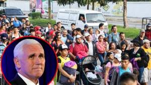 El vicepresidente de Estados Unidos, Mike Pense, envió un categórico mensaje al presidente de Honduras si la caravana del emigrante no se detiene.