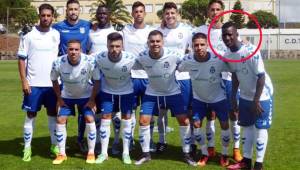 El delantero hondureño Darixon Vuelto no seguirá en el Tenerife de España donde solo estuvo participando en el equipo B. Foto cortesía