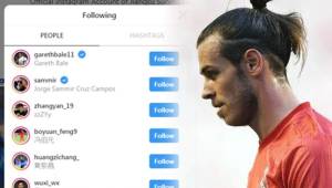 El Jiangsu Suning chino comenzó a seguir a Bale en su cuenta oficial de Instagram, lo que aumenta los rumores de su eventual llegada.