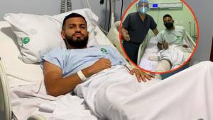 El volante del Olimpia, Jorge Álvarez, fue operado de la rodilla este jueves en San Pedro Sula, también Reinieri Mayorquín del Motagua. Fotos DIEZ