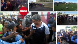 Locura total en el municipio de Francisco Morazán previo al amistoso Motagua-Real España en el estadio Francisco Gaitán Agüero. Acá el ambientazo. Fotos Ronald Aceituno