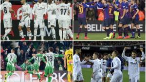Real Madrid, Barcelona, Valencia y Real betis disputan las semifinales de la Copa del Rey.