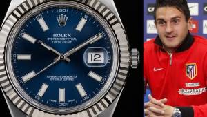 Este sería el reloj que le despojaron al jugador del Atlético de Madrid, Koke, y que está valorado en mas de 1.6 millones de Lempiras. Foto cortesía
