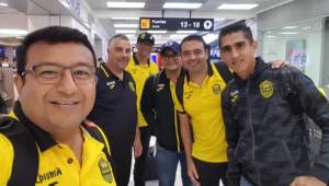 Cuerpo técnico y algunos directivos viajaron con el club a Guatemala.