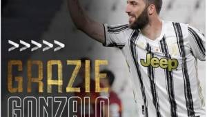 Con esta imagen, Juventus se ha despedido de Higuaín en las redes sociales.