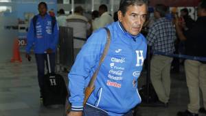 Jorge Luis Pinto al momento de llegar a San Pedro Sula, el colombiano mencionó que saca cosas positivas a pesar de la derrota.