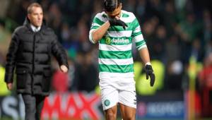 Emilio Izaguirre vive sus peores días como jugador del Celtic.