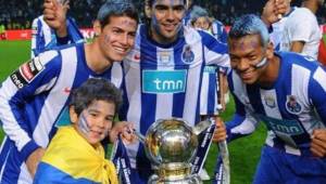 Radamel Falcao y James Rodríguez fueron figuras de aquel Porto que conquistó la Europa League en 2011.