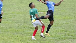 Marathón y Honduras Progreso disputaron un partido con mucho roce. Foto: Neptalí Romero.