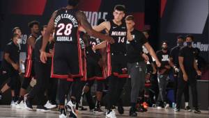 Los Heat ganaron 8 de sus 9 juegos en estos Playoffs 2020. Foto AFP