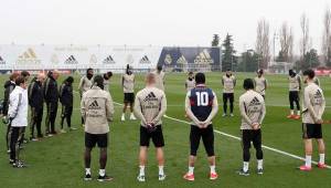 Sergio Ramos utilizó una camiseta de Kobe Bryant durante el entrenamiento del Real Madrid.