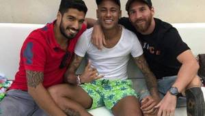 Suárez, Neymar y Messi conformaban el tridente del Barcelona.