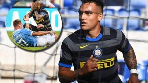 El Inter empató en su visita contra Lazio y Vidal recibió una manotada durante el partido.