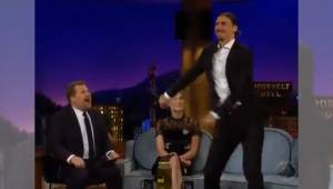 Zlatan Ibrahimovic se puso a bailar en vivo en el programa Late Late Show.
