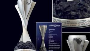 El trofeo de la Nations League que se le entregará al primer campeón el 6-Junio