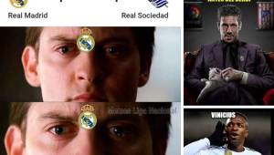 Real Madrid se alejó del liderato tras el 1-1 ante la Real Sociedad y los memes dicen presente. Vinicius es protagonista por su gol en el último minuto, mismo que evitó la derrota blanca.