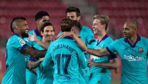 Barcelona sumó sus primeros tres puntos en el regreso de la liga española en su visita a Mallorca.