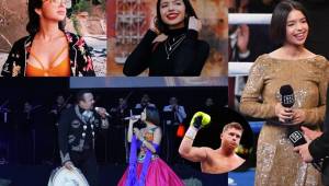 La hermosa hija del famoso cantante Pepe Aguilar, Ángela, se robó las miradas y el show en la pelea del Canelo Álvarez, interpretando el himno de México.