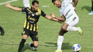 Platense y Real España están jugando en Puerto Cortés. Foto: Yoseph Amaya.