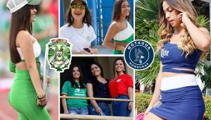 Las bellas edecanes, las esposas de los futbolistas y las guapas aficionadas, engalanaron en estadio Olímpico previo al duelo entre Marathón y Motagua.