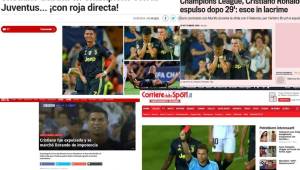 El portugués Cristiano Ronaldo ha sido expulsado en el minuto 28 del primer tiempo. La prensa internacional así cuenta todo.