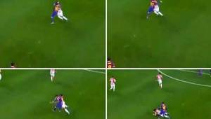 Lionel Messi y su primera expulsión con la camisa del Barcelona. Perdió la cabeza el argentino.