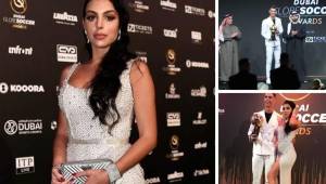 Cristiano Ronaldo brilló en esta gala, pues se quedó con el premio a mejor futbolista del año. Su mujer, Georgina Rodríguez, deslumbró en la gala. ¡Tremenda belleza! FOTOS: AFP e Instagram.