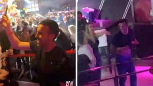 Así fue captado Pedro Rodríguez en una discoteca en Barcelona. Desde Inglaterra lo están criticando por su vida nocturna y bajo nivel con el Chelsea.