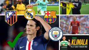 Real Madrid, Barcelona, Atlético, Tottenham y Manchester City son los clubes protagonistas del día en el mercado de fichajes en Europa. Cavani está cerca de ser anunciado en su nuevo club.