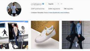 Cristiano Ronaldo goza de más de 116 millones de seguidores en Instagram.